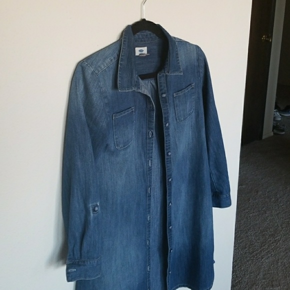 Women's Old Navy jean dress/overcoat, size XL - Picture 3 of 3